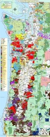 Western Oregon and Western Washington Ownership Map